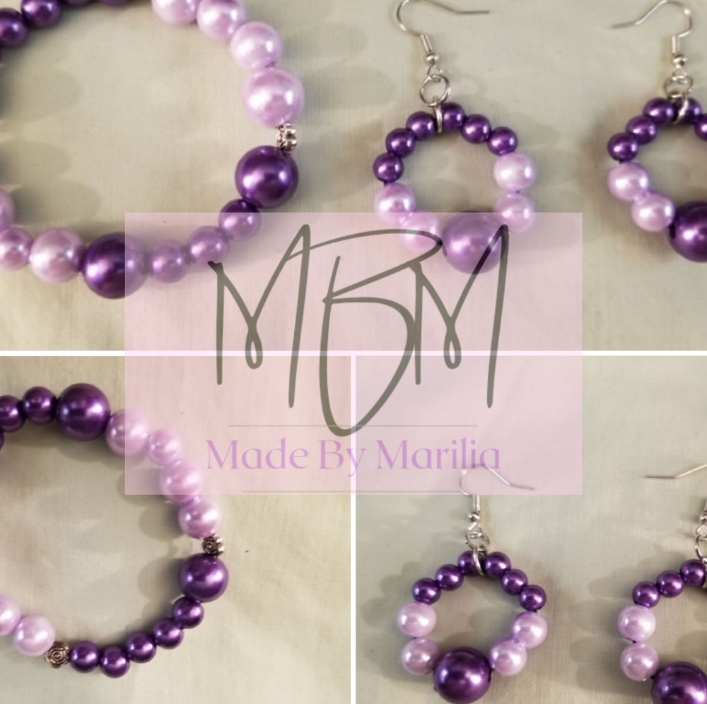 Handmade Bracelet and Earrings set